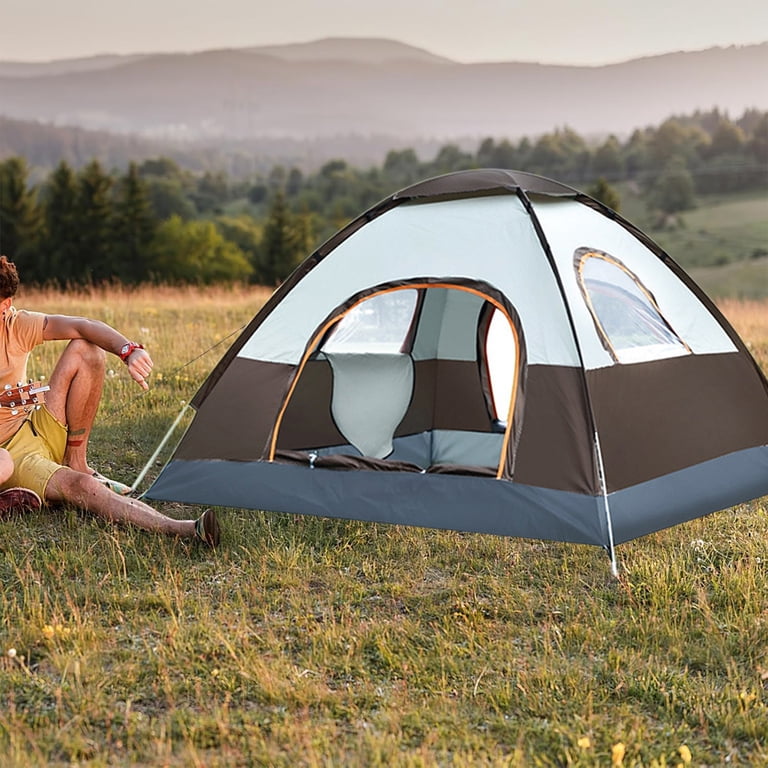 3 person hiking tent lightweight waterproof backpacking tent windhike 3F UL GEAR 3/4Person Camping Tent, For 3/4Seasons, Easy Set Up Hiking, Shelter, Included Ground Cloth (Khaki - 15D Nylon, our freestanding Dynalite 3 AMPEX 3 Person Lightweight Backpacking