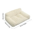 thumbnail image 3 of DAMAI Indoor Pet Sofa Bed - Cat Sofa Bed, Non slip Bottom Portable Cat Sofa Dog Bed, Soft Square Pet Bed for Cats Small Dogs Kitty, 3 of 7