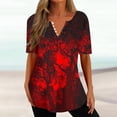 thumbnail image 1 of HKEJIAOI T-Shirt à Manches Courtes Col Rond Imprimé Graphique Halloween pour Women Re-5 2TG, 1 of 5