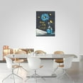 thumbnail image 4 of Daisy Bathroom Decor Wall Art Blue Daisy Butterfly Pictures Wall Decor Keep Life Simple Canvas Prints Painting Artwork Home Office Decorations For Bathroom Living Room Bedroom Framed 12"x16", 4 of 6