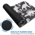 thumbnail image 6 of Long Mouse Pads for Desk,Black and White Dinosaur Pattern Desk Mats on Top Of Desks, Desk Mouse Pad Extra Large with 3mm Non-Slip Base and Stitched Edge for Gaming,Office,Work,Home 31.5"x11.8", 6 of 6