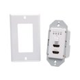thumbnail image 3 of C2G Dual 4K HDMI HDBaseT + RS232 Single Gang Wall Plate Transmitter - Video/audio extender - transmitter - HDMI, HDBaseT - over CAT 5e/6/6a - up to 230 ft, 3 of 10