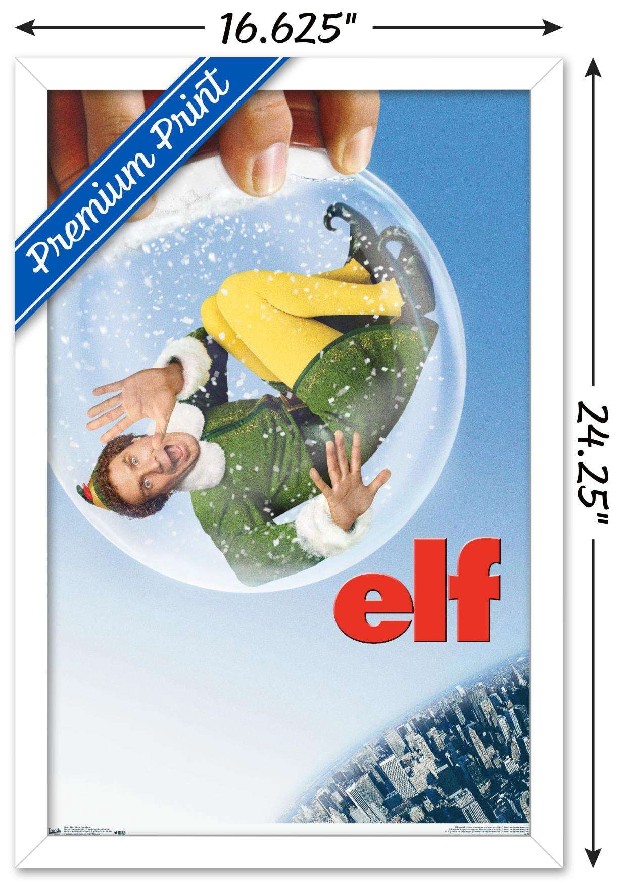 Elf - Snow Globe One Sheet Wall Poster, 14.725" x 22.375", Framed