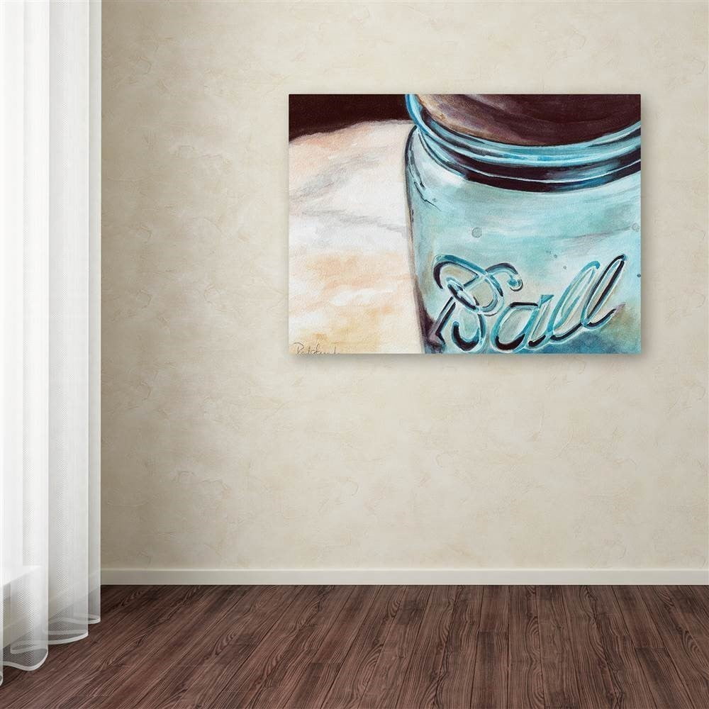 Trademark Fine Art "Ball Jar" Canvas Art by Jennifer Redstreake