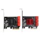 thumbnail image 2 of Tarjeta de expansión PCI-E a Sata 3.0 de 6 puertos compatible con PC de escritorio, compatible con Windows y Mac., 2 of 5