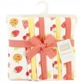 thumbnail image 2 of Hudson Baby Infant Girl Cotton Flannel Burp Cloths, Cute Fruit, One Size, 2 of 7