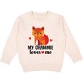thumbnail image 2 of Inktastic Grammie Loves Me Grandchild Fox Toddler Sweatshirt, 2 of 4