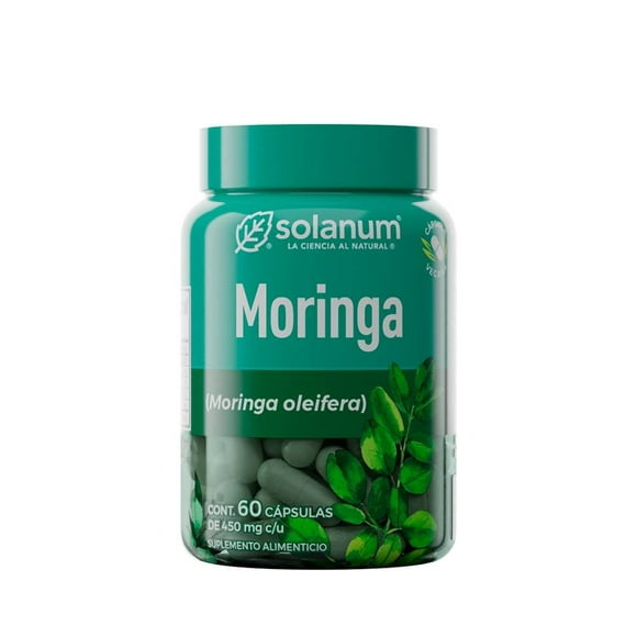 Suplemento alimenticio Solanum HB moringa oleifera 60 cápsulas de 450 mg