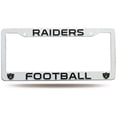 thumbnail image 1 of Oakland Raiders White Plastic License Plate Frame, 1 of 1