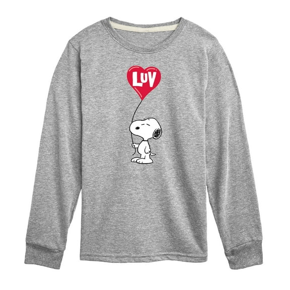 Peanuts - Snoopy Luv - Toddler And Youth Long Sleeve Graphic T-Shirt
