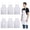 White, variant on 6Pcs Bib Aprons with 2 Pockets, Bulk Kitchen Aprons for Cooking Baking Painting Craft
