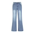 thumbnail image 1 of Jeans Boot Cut pour Femmes Taille Haute Jeans Jambe Large Décontracté Ample, 1 of 4