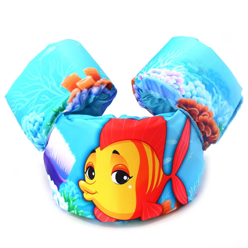 Redcolourful Children's Life Jacket Baby Floating Water Vest Swimming Drift Life Vests with Cartoon Pattern fish by