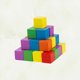 thumbnail image 3 of 50 cubos cuadrados de madera de colores para manualidades, corte preciso, para materiales de construcción y proyectos de bricolaje (3 cm), 3 of 8