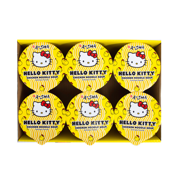 A-Sha, Vegan Ramen Noodle Cup, Chicken Flavor, 6 Pack, 1.8 lbs