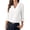 White, variant on Qaspx Womens Blouses 3/4 Sleeve Dressy Tops Casual V Neck Office Shirts