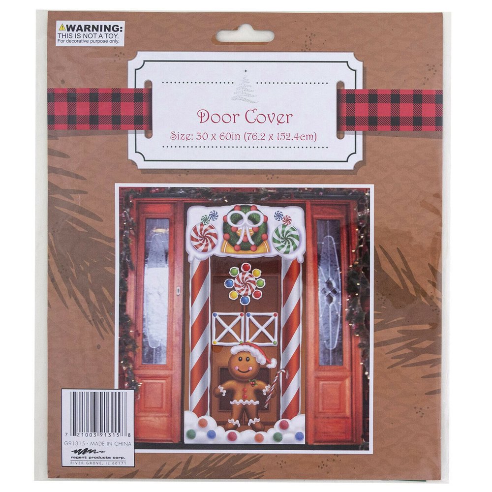 Holiday garage door decorations that are magnetic Christmas Door Decorations, Christmas Door Cover, Door Cover Decoration