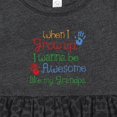 thumbnail image 4 of Inktastic Awesome Like My Grandpa Girls Baby Dress, 4 of 5