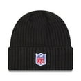 thumbnail image 2 of Men's New Era Black Cleveland Browns 2024 NFL Crucial Catch Cuffed Knit Hat, 2 of 2