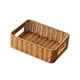 thumbnail image 3 of Cesta de almacenamiento organizadora, cesta de picnic, bandejas de almacenamiento rectangulares para cocina marrón claro M, 3 of 9