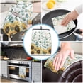 thumbnail image 4 of Eucalyptus Leaves Farm Plant Sunflower Microfiber Kitchen Towel Hand Dry Bathroom Cleaning Cloth Set Printed Beach Towels, 4 of 6