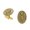Gold, variant on 1928 Jewelry Mens 14K Gold Dipped Cupid Angel Round Cufflinks