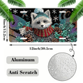 thumbnail image 2 of 1 Pcs 2D Flat License Plate Covers & Frames, Christmas Raccoon For Decorative Front, Waterproof For Decoration Aluminum License Plate Covers & Frames Cover For Men Women, 12" X 6", 2 of 7