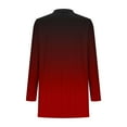 thumbnail image 6 of Cardigans for Women Long Sleeve Lightweight Cardigans Open Front Ribbed Knit Outerwear Cardigan Jumper Wine M, 6 of 7