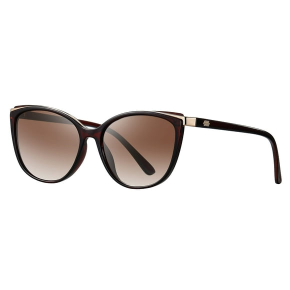 Gafas de sol Colrea Trendy Cat Eye CL22017 para Mujeres, color marrón