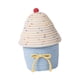 thumbnail image 5 of Cesta de almacenamiento tejida a mano, cesta para juguetes, multiusos, con tapa, contenedor para artículos diversos, hogar Beige y azul, 5 of 9