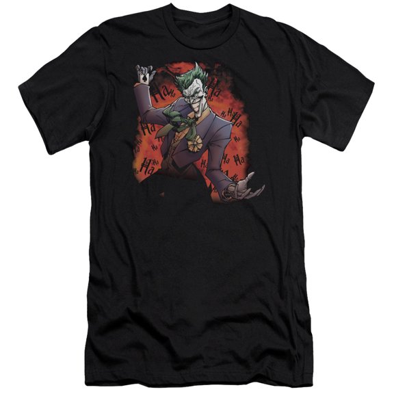 Batman Jokers Ave S/S Adult 30/1 T-Shirt Black
