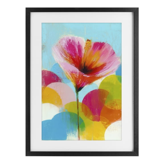 Stupell Industries Hibiscus In The Sun Black Framed Print Under Glass, design by Chromatic Storm Studio