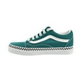 thumbnail image 4 of Vans Old Skool Men's Shoes Check Foxing/Quetzal Green/True White vn0a38g1-vr0, 4 of 6