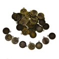 thumbnail image 2 of 40 Piezas de Bandejas Colgantes con Bisel Surtido, Cúpula, , Cabujones en , , Bisel, Cabujones, Ajustes, Hallazgos de Joy Salvador colgante vintage de bronce, 2 of 10