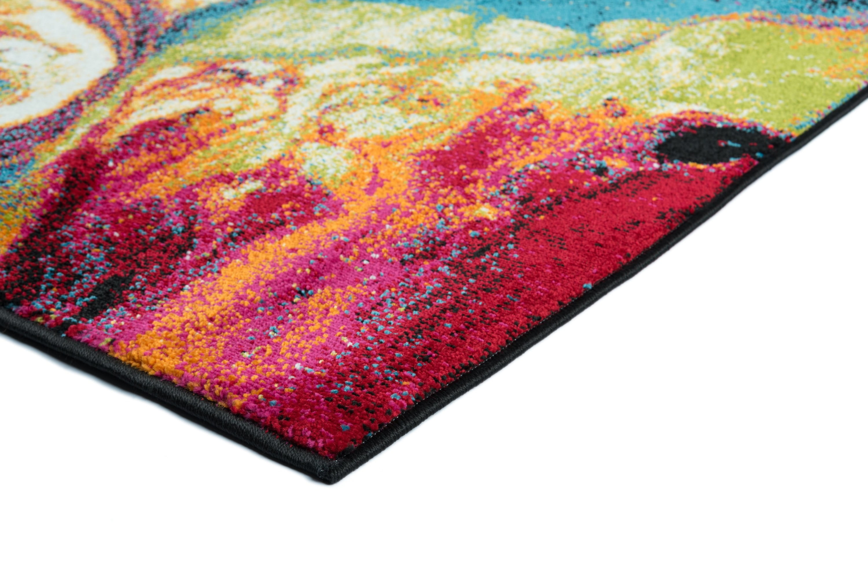 Symphony Contemporary 8' x 10' Multi-Color Polypropylene Indoor Area Rug