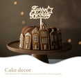 thumbnail image 5 of Raindrops Khaki Wooden Cake Toppers for Wedding Decorations 10pcs Novelty Cupcake Picks Ornaments, 5 of 6