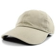 thumbnail image 2 of Polo Style Baseball Cap Ball Dad Hat Adjustable Plain Solid Washed Cotton Mens Womens Khaki, 2 of 6