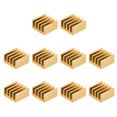 thumbnail image 5 of Uxcell Gold Tone Sticky Aluminum Heatsink Electronics Cooler 0.35 x 0.35 x 0.2 inch 10Pcs, 5 of 5