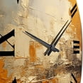 thumbnail image 5 of Designart "Glowing Copper" Abstract Landscape Oversized Wall Clock, 5 of 5