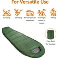 thumbnail image 3 of 20 ° F Cold Weather Mummy Sleeping Bag, 82 Inches x 33 Inches, Olive Green, 3 of 7