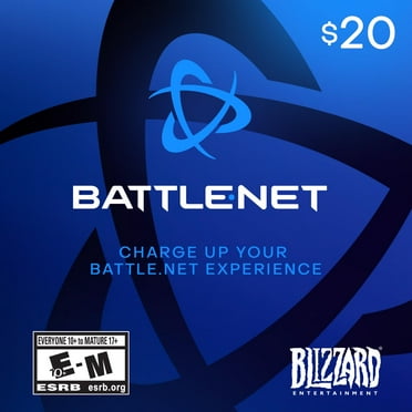Battle.net Balance Store Gift Card $20, Blizzard Entertainment [Digital Download]