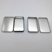 4Pcs Small Tin Box Metal Tins Container Rectangular Tins Box Portable Box Containers
