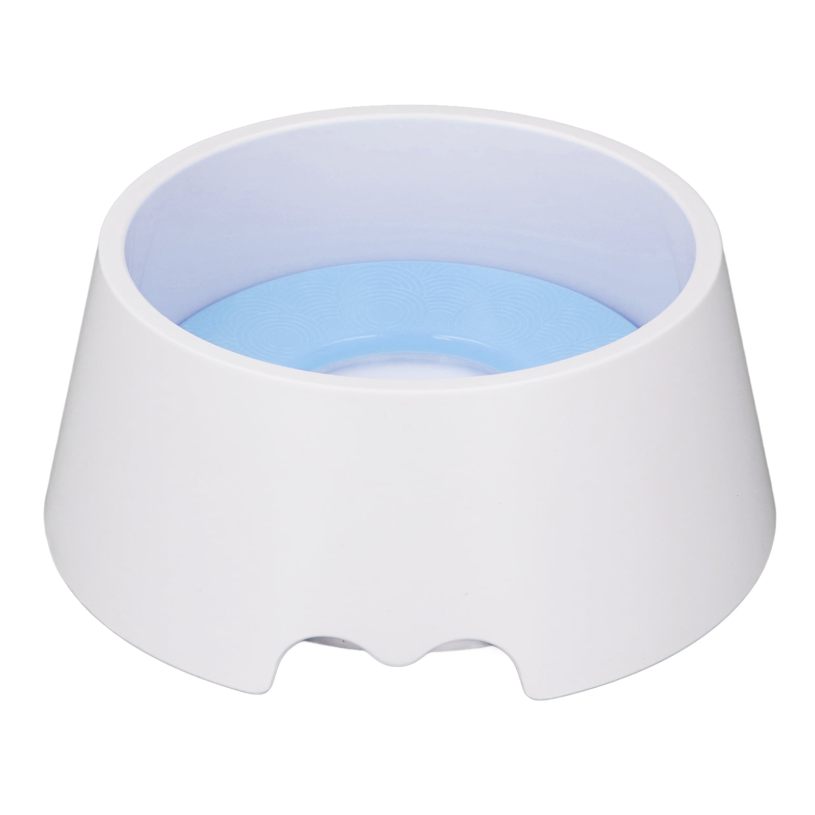 Nieyigj Premium Pet Slow Water Feeder Bowl, Splash Proof & Prevent Slip Raised Water Dispenser, Interactive Dog & Cat Slow Drinking Bowl, Light Blue (8.66 in / 22 cm)