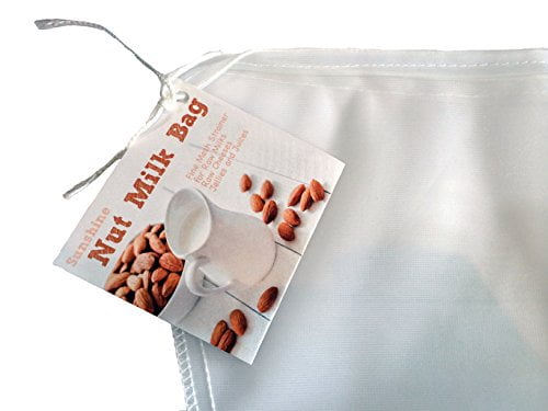 Nut Milk Bag Strainer for Raw Foods Fine Mesh Juicing, 1 Gallon Size