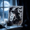 thumbnail image 3 of Diamond Art Kits for Adults 8x8", 3D Pearl Diamond Art Witch's Hat DIY Kit for Beginner, Framed Halloween Diamond Art for Wall Decor, 3 of 7