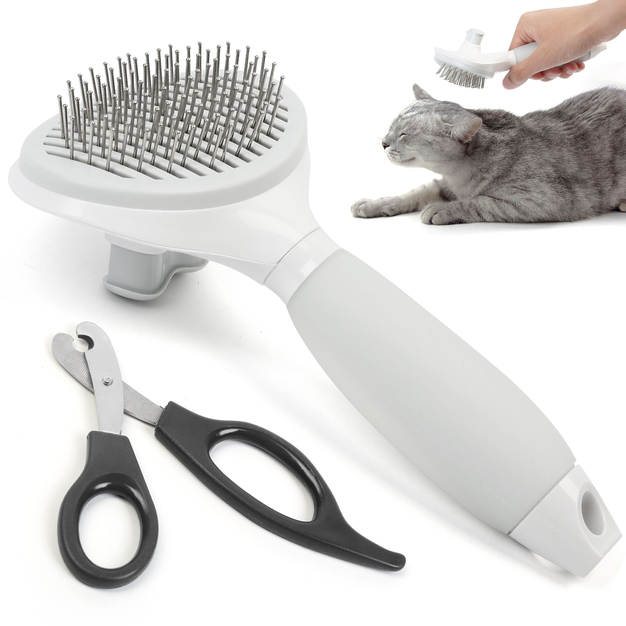 cat shedding brush walmart