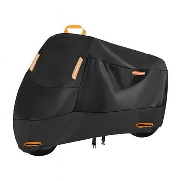 Motorcycle Cover Waterproof All Season Dustproof UV Protective Outdoor Scooter 210D Wear- Motorbike Cover L