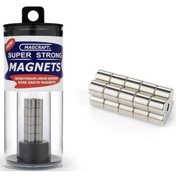 NSN0617 - MAGNET ROD 6.3X6.3MM 2.4KG PULL FORCE RARE EARTH NEODYMIUM (20 pcs/pkg)