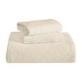 thumbnail image 2 of Superior 3-Piece Serenity Cotton Matelasse Ivory Bedspread Set, Full, 2 of 11