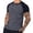 Gray, variant on Einccm Men's Casual Short Sleeve T-Shirt, Breathable Moisture-Wicking Polyester, Quarter Button Raglan Sleeve, Relaxed Fit for Everyday, Outdoor, Athletic Wear